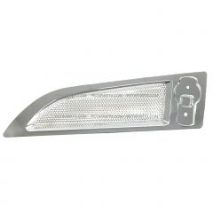 Side Hood Intake Grille Chrome & Black Mesh - Driver Side  ( Fits: 2013 - 2021 Kenworth T680 )
