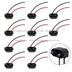 10pcs 2 pin Wire Pigtail for Sealed Trailer Clearance, Side Marker Lights