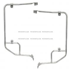 Door Mirror Mounting Bracket Arm Stainless Steel - Driver & Passenger side ( Compatible with CHEVROLET T6500 T7500 T8500 GMC T6500 T7500 T8500 ISUZU FRR FSS FTR FVR FXR 1997-2010 )