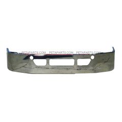 Front Steel Chrome Bumper Without Fog Light Hole (Fit: 2008-2017 Freightliner Cascadia)