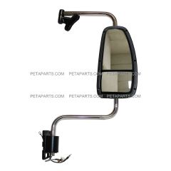 Door Mirror Power Heated Chrome with Arm Assembled - Passenger Side (Fit: International 9200 9400i 9900i Trucks)