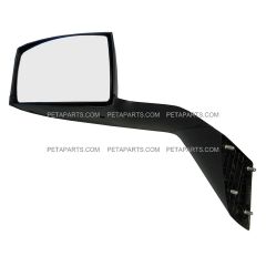 Hood Mirror Black Driver Side with Mounting Kits  ( Fits: 2004 - 2017 Volvo VNL VNM 2013 - 2017 Volvo VNX Trucks)