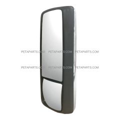 Door Mirror Power Heated Chrome Cover - Passenger Side ( Fit: 2004 - 2023 Volvo VNL 2004 - 2017 Volvo VNM 2018 - 2023 Volvo VNR 2013 - 2023 Volvo VNX )