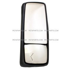 Door Mirror Power Heated with Turn Signal and Gloss Back Cover - Driver Side (Fit: 2008- 2022 Volvo VNL 670, VNL 780, VNL 630, VNL 730 , VNL 860, 2008- 2013 VNM 200 , VNM 430, VNM 630 , VNX 300 Trucks)