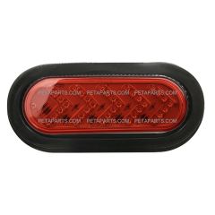 6" Oval 35 LED RED/RED Flux LED Sequential Arrow Light