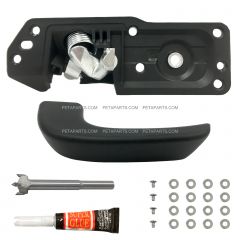 Interior Door Handle Black - Driver Side ( Fits:07-13 Chevrolet Silverado 1500 2500HD 3500HD Suburban 1500 2500 Tahoe Avalanche GMC Sierra 1500 2500HD 3500HD Yukon XL1500 XL2500 Escalade)