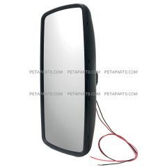 Rear View Main Mirror Black HEATED (Fit: 2003-2023 Freightliner 108SD 114SD M2 100 106 112 Bussiness Class)