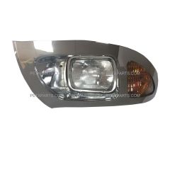 Headlight Chorme with Corner Lamp - Driver Side (Fit:(2002-2007) International 7400 7500 7600, (2004-2008) International CXT Trucks)