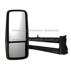 Door Mirror Power Heated Black - Driver Side (Fit: 2013-2020 Kenworth T680 T880, 2013-2020 W990 Trucks )