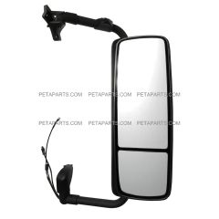 Door Mirror Power Heated Chrome With Arm - Passenger Side (Fit: 2008- 2022 Volvo VNL 670, VNL 780, VNL 630, VNL 730 , VNL 860, 2008- 2013 VNM 200 , VNM 430, VNM 630 , VNX 300 Trucks)
