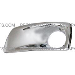 Bumper Auxiliary Light Bezel Chrome - Driver Side (Fit: Kenworth T660 Truck)