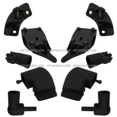 10 Pieces Combo - Bracket Arm Mountings for Door Mirror - Driver & Passenger Side (Fit: 2004 - 2023 Volvo VNL 2004 - 2017 Volvo VNM 2018 - 2023 Volvo VNR 2013 - 2023 Volvo VNX)