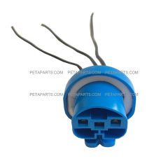3 Wire 3 Pin Female Universal High and Low Beam Headlight for 9004 / 9007 Bulb Connector Pigtail Plug