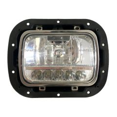 5" x 7" LED High / Low Beam Reflector Headlight with Housing Base and Bucket Metal Black and Bezel Stainless (Fit: 2007-2020 Peterbilt 365 367, 2016-2020 Peterbilt 520, 2000-2005 Peterbilt 330, 1993-2008 Kenworth T300 )