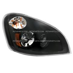 LED Headlight Assembly Black - Passenger Side (Fit: Freightliner Cascadia 2008-2017)