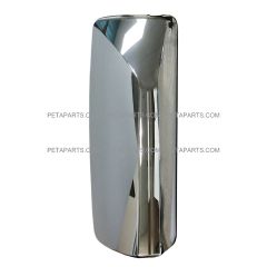 Volvo VNL Door Mirror Cover Chrome with Curved Back - Passenger Side