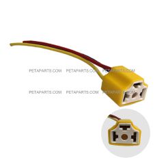 3 Wire Plug 3 Pin Female Ceramic Universal High and Low Beam Headlight for H4 Bulb