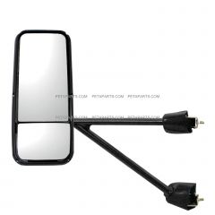 Door Mirror Power Heated Chrome with Arm Assembled - Driver Side (Fit: Kenworth T660 T600 T370 T270 T800 Trucks)