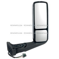 Door Mirror Chrome with Metal Arm & Mounting - Passenger Side ( Fits: 2020 - 2023 International LT 2017 - 2023 International LT625 )