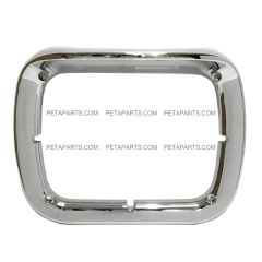 5" x 7" Headlight Bezel / Visor Chrome Plastic (Fit: 2007-2020 Peterbilt 365 367, 2016-2020 Peterbilt 520, 2000-2005 Peterbilt 330, 1993-2008 Kenworth T300 )