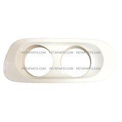 Fog Lamp Plastic Bezel in Ivory Color - Driver Side (Fit: Kenworth K270 (2013-2015), K370 (2013-2014))