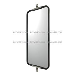 7-1/2" X16-1/2" Stainless Steel Side Door Rear View Main Mirror ( Fits: Freightliner Kenworth Peterbilt Mack Western Star and Various Truck Models )