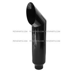 8" Cat Gloss Black Stainless Exhaust Stack Smokers 5" ID Inlet 36" Long