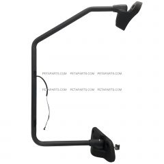 C-Loop Door Mirror Bracket Black with OTS - Driver Side ( Fits International HV507 HV513 HV607 HV613 MV607 MV60H RH 2018 - 2026 HX520 HX615 HX620 2020 - 2024 )