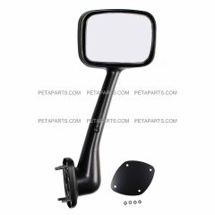 Hood Mirror Black Passenger Side with Mounting Kits V2 (Fit: 2008 -2015 Freightliner Cascadia Truck)