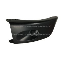 Plastic Bumper End Dark Grey - Driver Side (Fit: 2002-2016 Freightliner M2 106 112 Bussiness Class)
