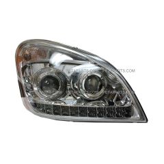Headlight with LED Strip at Bottom - Passenger Side (Fit: 2008 -2015 Freightliner Cascadia Truck)