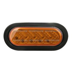 6" Oval 35 LED Amber/Amber Flux LED Sequential Arrow Light