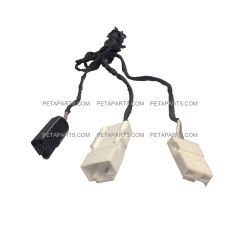 96" Wire Extension 2 Separate 2pin Male Plug Connectors and 2pin Female Connector for Volvo VNL Door Mirror Wide Angle Convex Turn Signal Indicator