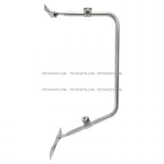Door Mirror Mounting Bracket Arm & Plates Stainless Steel - Passenger Side ( Compatible with Mack DM600 800 65-05 U600 65-00 65-88 DM400 885SX 65-78 DM609 DM 897SX 75-85 DMM600 72-02 )