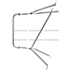 Stainless Steel Door Mirror Bracket ( Fit: 1990-2002 International 4700 4900 8100 8200 8300 1978-2002 International S1600 S1700 S1800 S1900 S2200 S2300 S2500 S2600)
