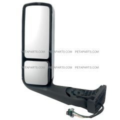 Door Mirror Chrome with Metal Arm & Mounting - Driver Side ( Fits: 2020 - 2023 International LT 2017 - 2023 International LT625 )
