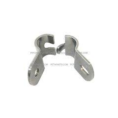 Stainless - 1" x 1-1/4" Door Mirror Clamp Mounting Brace ( Fit: Various Truck Models )