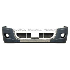 Freightliner Cascadia Bumper with fog light holes and with chrome cover