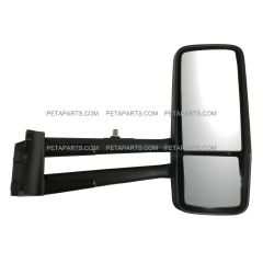 Door Mirror Power Heated Black - Passenger Side ( Fit: 2013-2020 Kenworth T680 T880, 2013-2020 W990 Trucks)