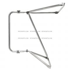 Door Mirror Bracket Stainless Steel - Driver Side ( Compatible with Ford L/LN/LT Series 1970-1998 LA Series 1996-1998 Sterling L7500/L8500/L9500 Series 1999-2010 Trucks )