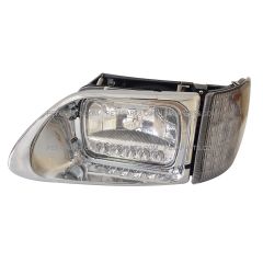 Headlight with Reflector White LED and LED Corner Lamp - Driver Side (Fit: International 9200 9400 5900V Trucks)