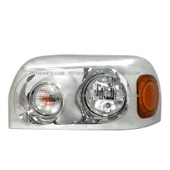 Headlight Chrome with LED Corner Lamp - Driver Side (Fit: Freightliner Century Truck)
