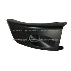 Plastic Bumper End Dark Grey - Passenger Side (Fit: 2002-2016 Freightliner M2 106 112 Bussiness Class)