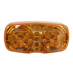 4" Double Bullseye 16 Diodes Amber/Amber LED Light