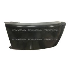 Steel Bumper End Dark Grey - Driver Side (Fit: 2002-2020 Freightliner M2 106 112 Bussiness Class)