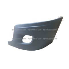 Side Bumper Cover Black with Fog Light Hole - Driver Side (Fit: Freightliner Cascadia Truck)