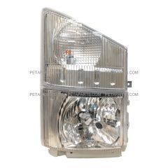 HeadLight with Corner Lamp - Driver Side (Fit: Isuzu NRR and NPR 2008-2017 Truck)