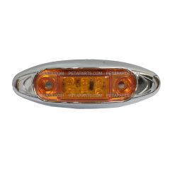 4" Oval 6 Diodes Amber/Amber LED Side Marker Light