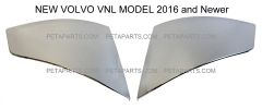 Side Bumper End Cap Chrome Cover - Driver & Passenger Side (Fit: Volvo VNL 2016-2017)