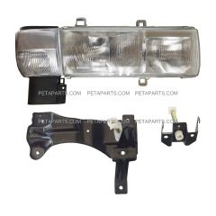 Headlight with Mounting Bracket and Corner Lamp - Driver Side (Fit: Nissan UD 1800, UD 2000,  UD 2300, UD 2600, UD 3300  Trucks)